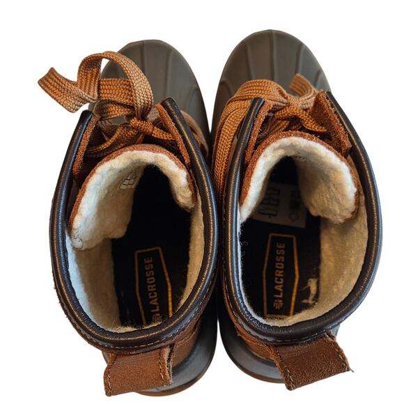 Lacrosse Women's Aero Timber Top Shearling Boots, Leather, 8" Rustic Brown sz 7 - Picture 5 of 11
